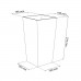 PROSPERPLAST URBI SQUARE Kvetináč 5 / 11,4l, koralová DURS200