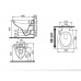 IDEAL Standard SAN REMO klozet závesný 48 x 35,5 cm R349301