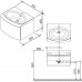 RAVAK Evolution SDS skrinka pod umývadlo so zásuvkou, biela/biela X000000365