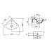 IDEAL Standard EUROVIT umývadielko rohové 33,5 x 33,5 x 47,5 cm V220201