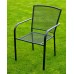 Kreslo záhradné ZWMC-19 kovové drôtené, čierna 609/1