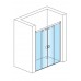 RONAL PLS4 Pur Light S posuvné dvere + 2stěny, 160-200cm, biela/Cristal perly PLS4SM40444