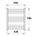 Korado KORALUX LINEAR Comfort Kúpeľňový radiátor KLT 700.450 white RAL 9016 KLT07000450-10