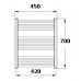 KORADO KORALUX LINEAR Classic Kúpeľňový radiátor KLC 700.450 white RAL 9010