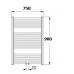 KORADO KORALUX LINEAR Comfort Kúpeľňový radiátor KLTM 900.750 white RAL 9016