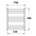 KORADO KORALUX LINEAR Comfort Kúpeľňový radiátor 700.750 Anthrazit Metallic KLT07000750-32