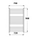 KORADO KORALUX LINEAR Classic Kúpeľňový radiátor KLC 900.750 white RAL 9016