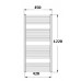 KORADO KORALUX LINEAR Classic Kúpeľňový radiátor KLC 1220.450 white RAL 9010