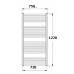 KORADO KORALUX LINEAR Comfort Kúpeľňový radiátor KLTM 1220.750 white RAL 9016