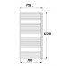 Korado KORALUX LINEAR Classic Kúpeľňový radiátor KLC 1220.750 white RAL 9016