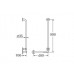 IDEAL Standard madlo do sprchovacieho kúta 90 x 40 cm ľavej modrej S647436