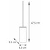 SAPHO ALTEA WC kefa na postavenie, bambus AL3335