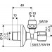 SCHELL COMFORT Rohový ventil bez filtra, 1/2"x3/8" 049070699
