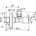 SCHELL PINT rohový regulačný ventil 1/2"x3/8" chróm 053900699