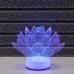 SHARKS 3D LED lampa Lotosový kvet SA096