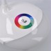 SOLIGHT LED stolná lampička nabíjací, 5W, RGB podsvietenie, stmievateľná WO44