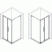POLYSAN LUCIS LINE skladacie sprchové dvere 900mm, číre sklo