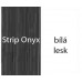 RAVAK Praktik M 780 R zrkadlo s poličkou, Strip Onyx / biela X000000315