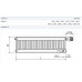 KORADO RADIK panelový radiátor typ VKU 33 200 / 1000 33-020100-C0-10