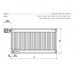 Korado RADIK panelový radiátor typ VKL 10 900 / 1100, 10090110-E0-0010