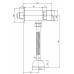 AQUALINE pisoárový samouzatvárací ventil, chróm ZY12022