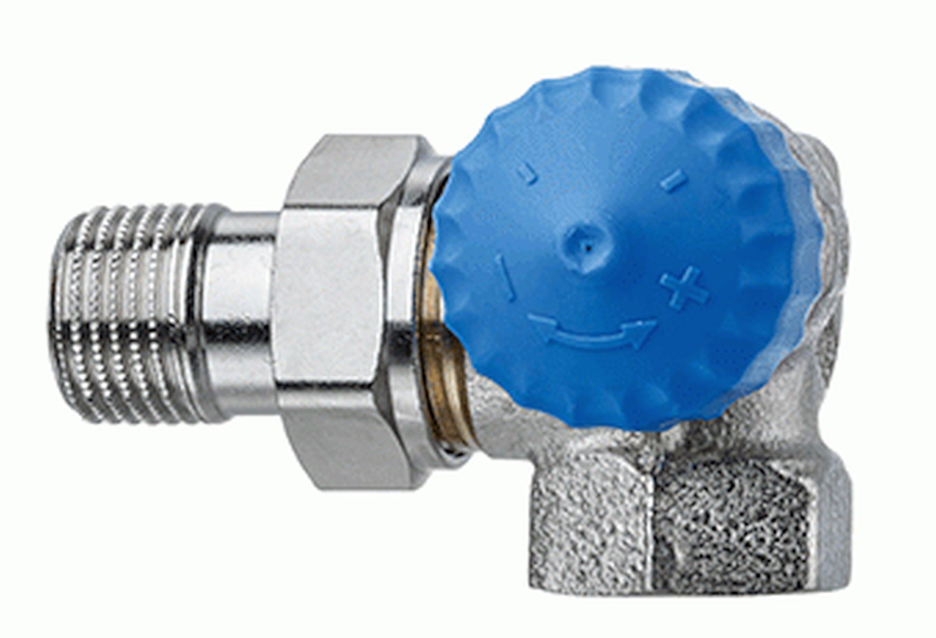 HEIMEIER radiátorový ventil samoťažný DN 15-1 / 2 &quot;uhlový, pravý 2340-02.000