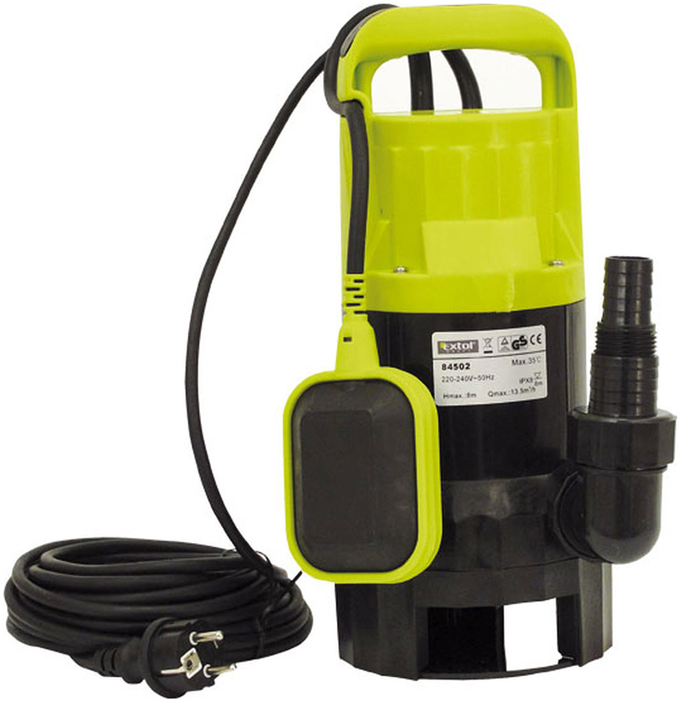 EXTOL CRAFT ponorné čerpadlo s plavákovým spínačom, 550W prepravná kapacita: 12m3/h 84501
