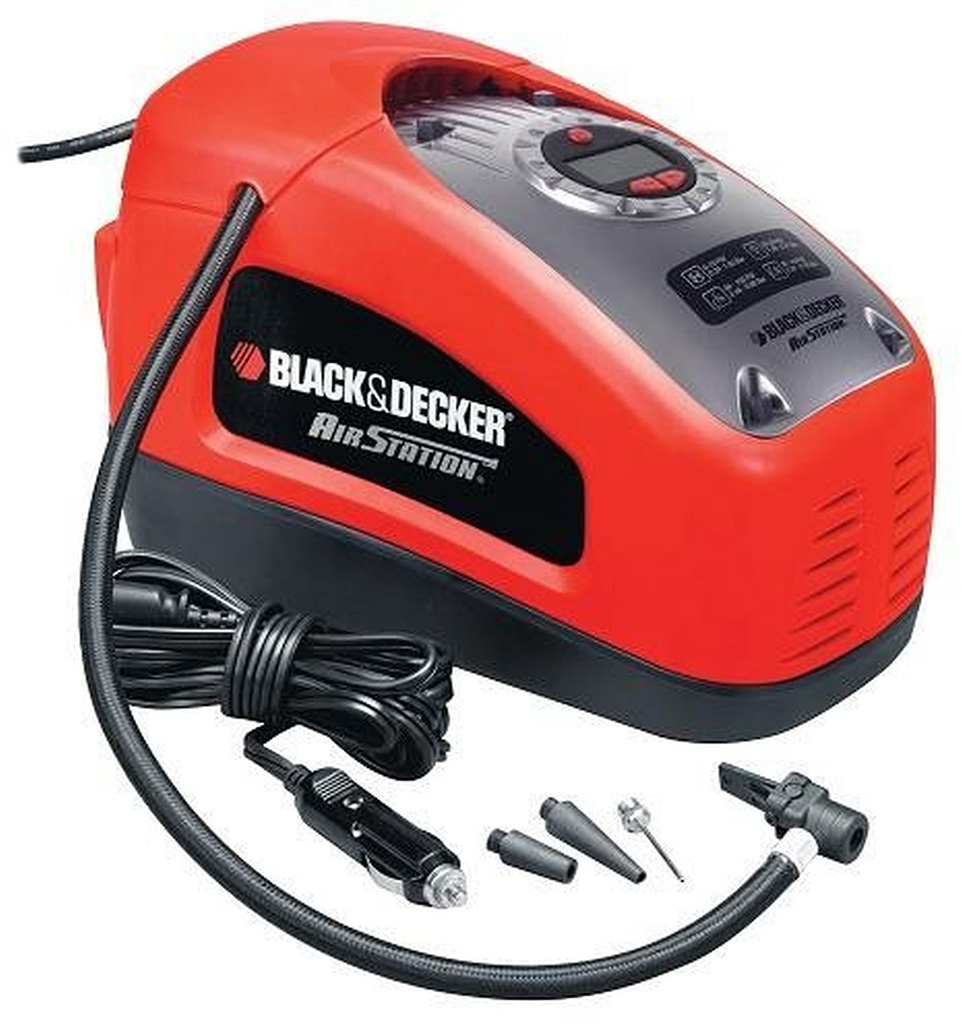 Black&amp;Decker ASI300 Kompresor MINI (11bar/12V/230V)