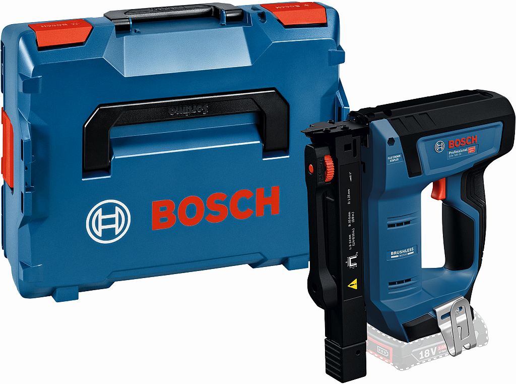 BOSCH GTH 18V-14 PROFESSIONAL Akumulátorová sponkovačka do dreva, L-Boxx 0601482801