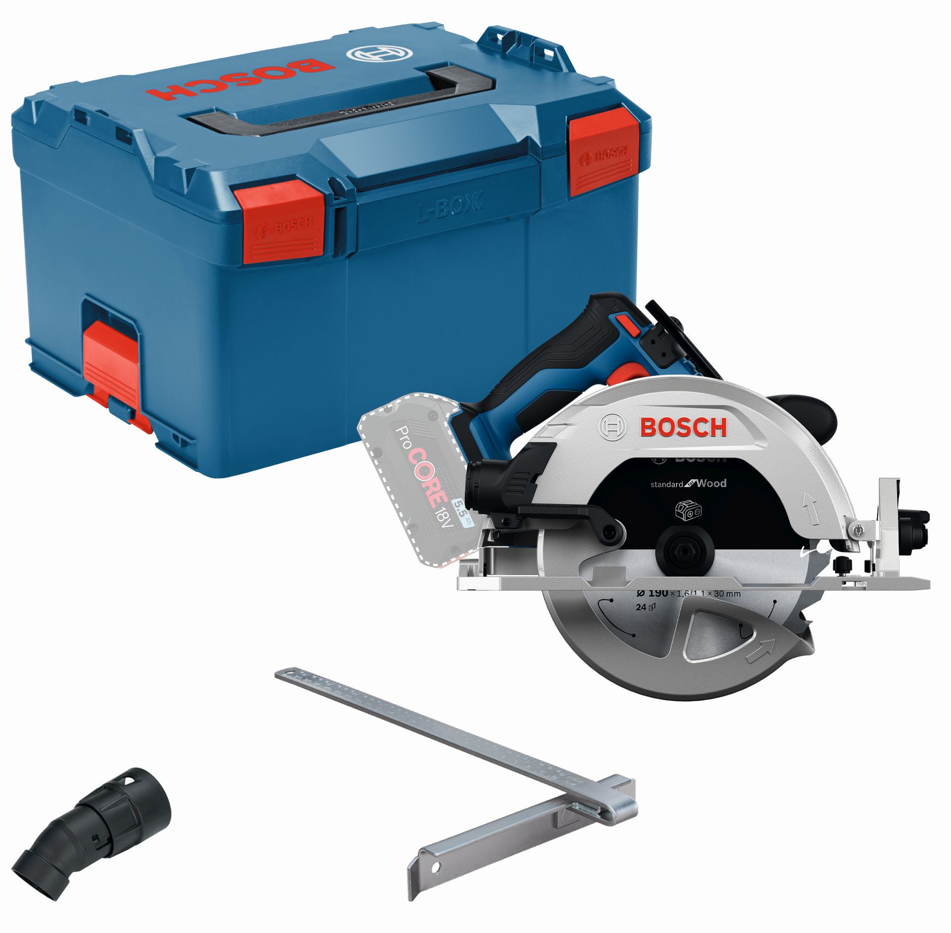 BOSCH GKS 18V-68-2 PROFESSIONAL Akumulátorová okružná píla, L-BOXX 06016D0001