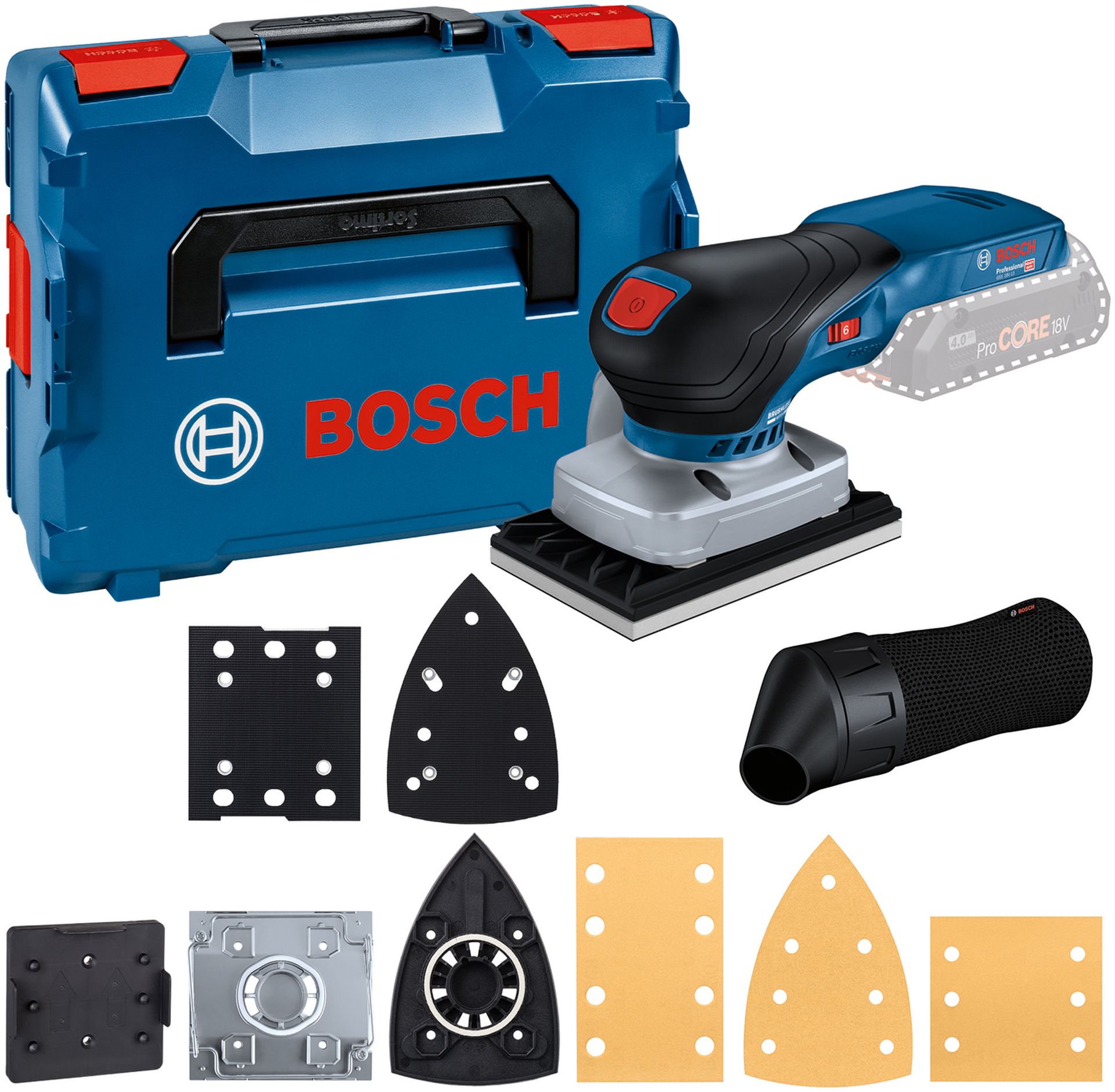 BOSCH GSS 18V-13 Excentrická brúska, L-BOXX 136 06019L0101