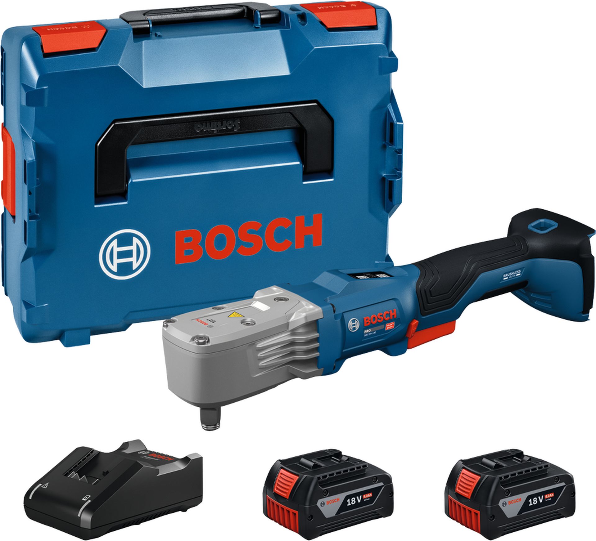 BOSCH GRS18V-330 PROFESSIONAL Akumulátorový rázový uťahovák, 2x4,0Ah, L-BOXX 06019R9002