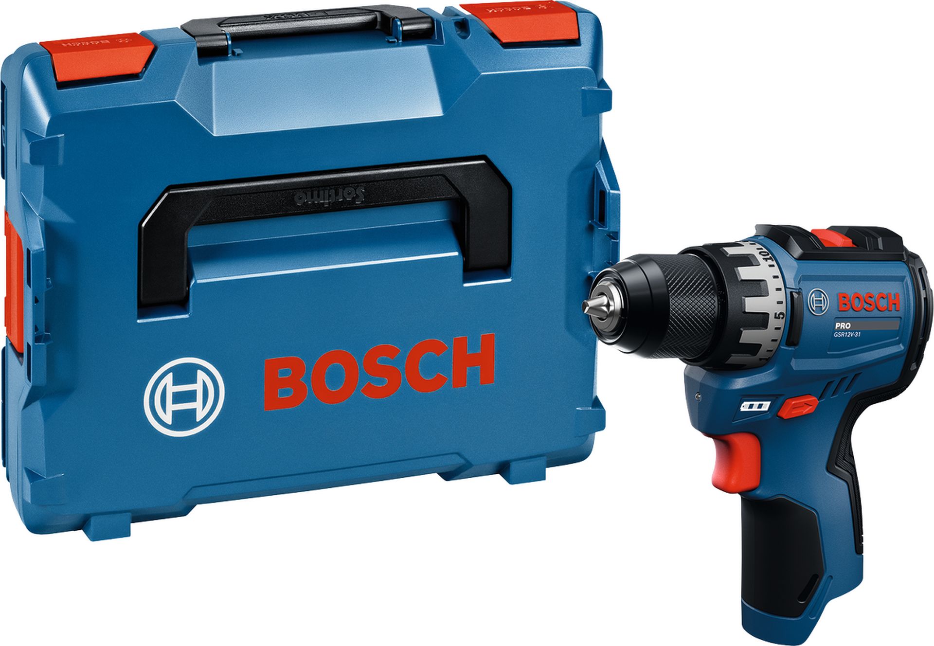 BOSCH GSR12V-31 PROFESSIONAL Aku vŕtací skrutkovač, L-BOXX 06019S6000