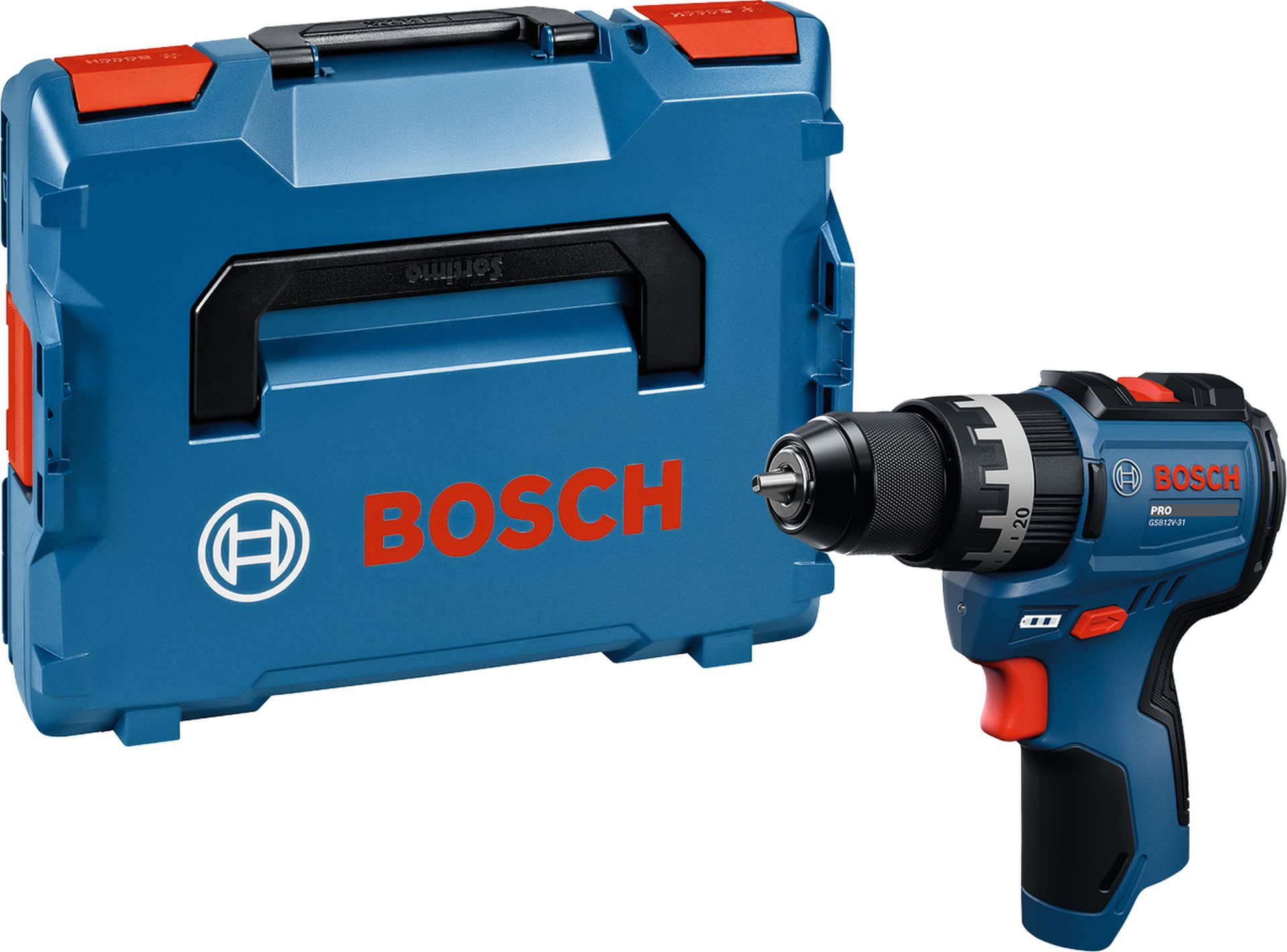 BOSCH GSB12V-31 PROFESSIONAL Aku príklepový skrutkovač, L-BOXX 06019S6101