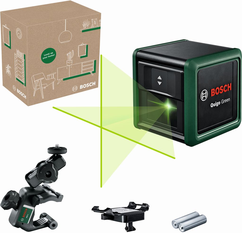 BOSCH Quigo Green 2.gen Krížový čiarový laser 0603663CZ0