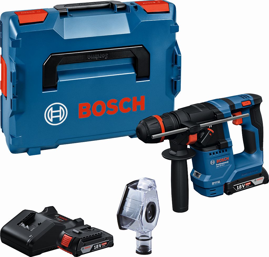 BOSCH GBH 18V-18 X PROFESSIONAL Vŕtacie kladivo s ONECHUCK, L-BOXX, 2× 2.0Ah 0611927101