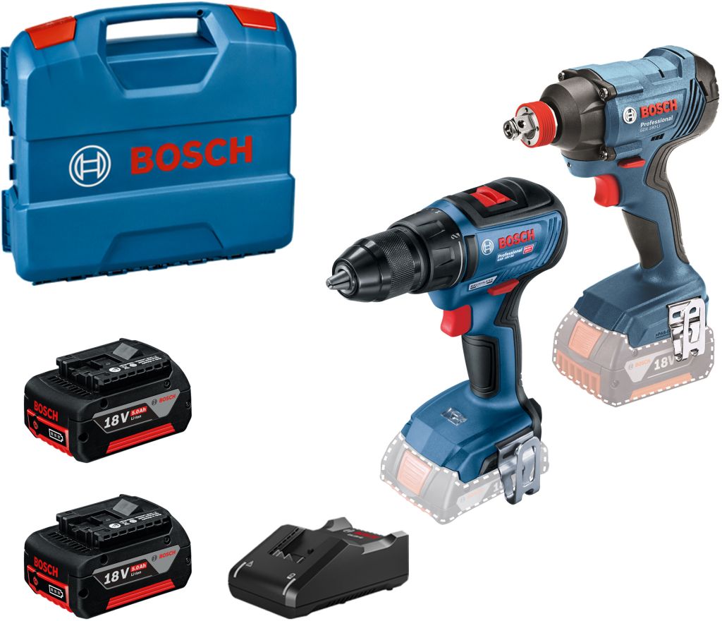 BOSCH Kombinovaná súprava GDX 180-LI + GSR 18V-50 + 2× akumulátory 5,0 Ah 0615990N3F
