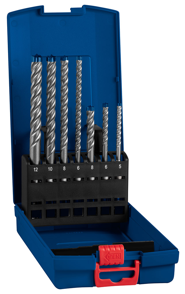 BOSCH Sada príklepových vrtákov EXPERT SDS plus-7X 5/6/6/8/8/10/12 mm, 7 ks 2608900195
