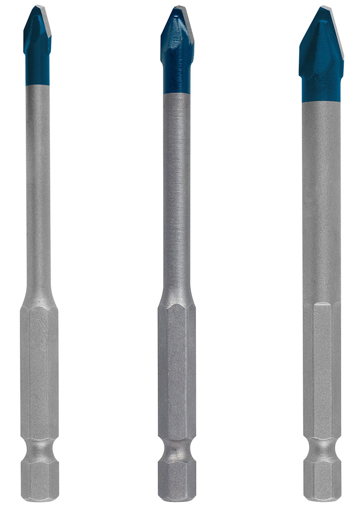 BOSCH 3-dielna sada vrtákov EXPERT HardCeramic HEX-9 5, 6, 8 mm 2608900595