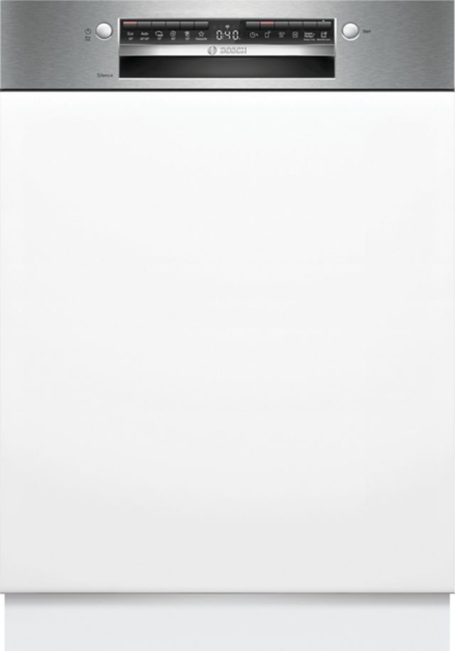 Bosch Serie 4 čiastočne vstavaná umývačka riadu, 60 cm, nerez