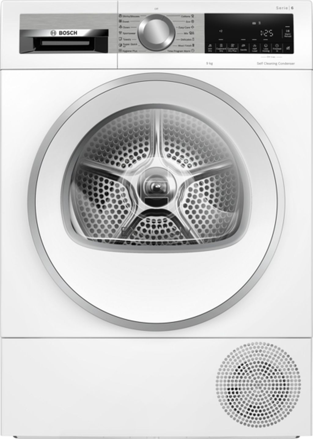 Bosch Séria 6 Sušička bielizne s tepelným čerpadlom 9 kg biela WQG24591BY