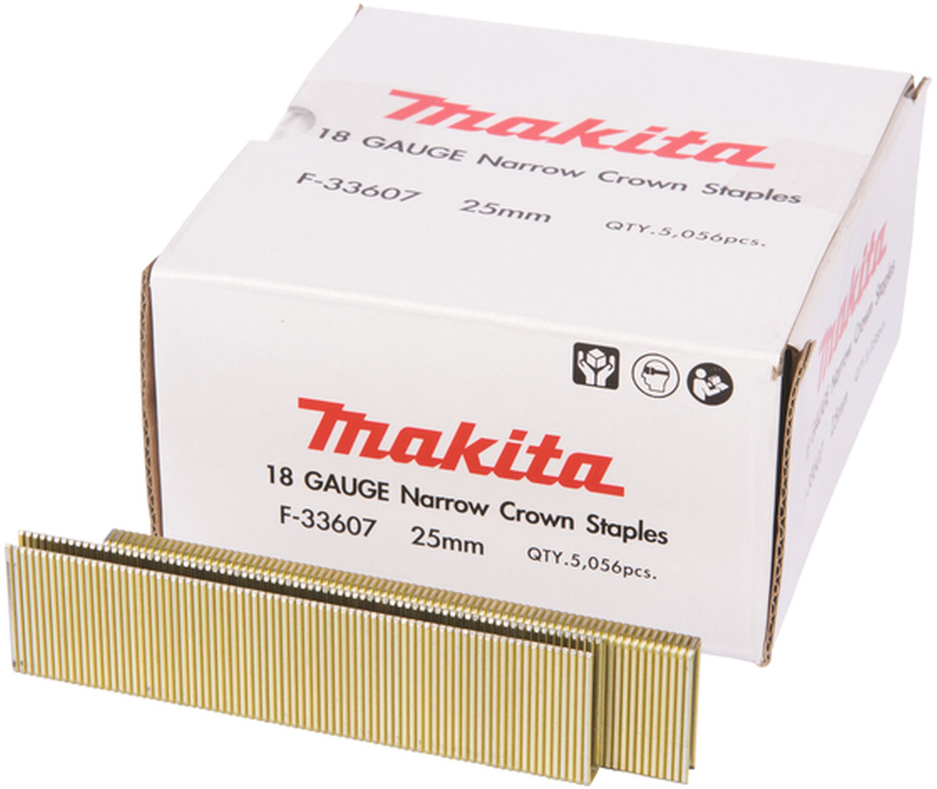 Makita F-33607 Spony do sponkovačky šírky 6,3 x 25 mm (balenie 5000ks) pre AT638