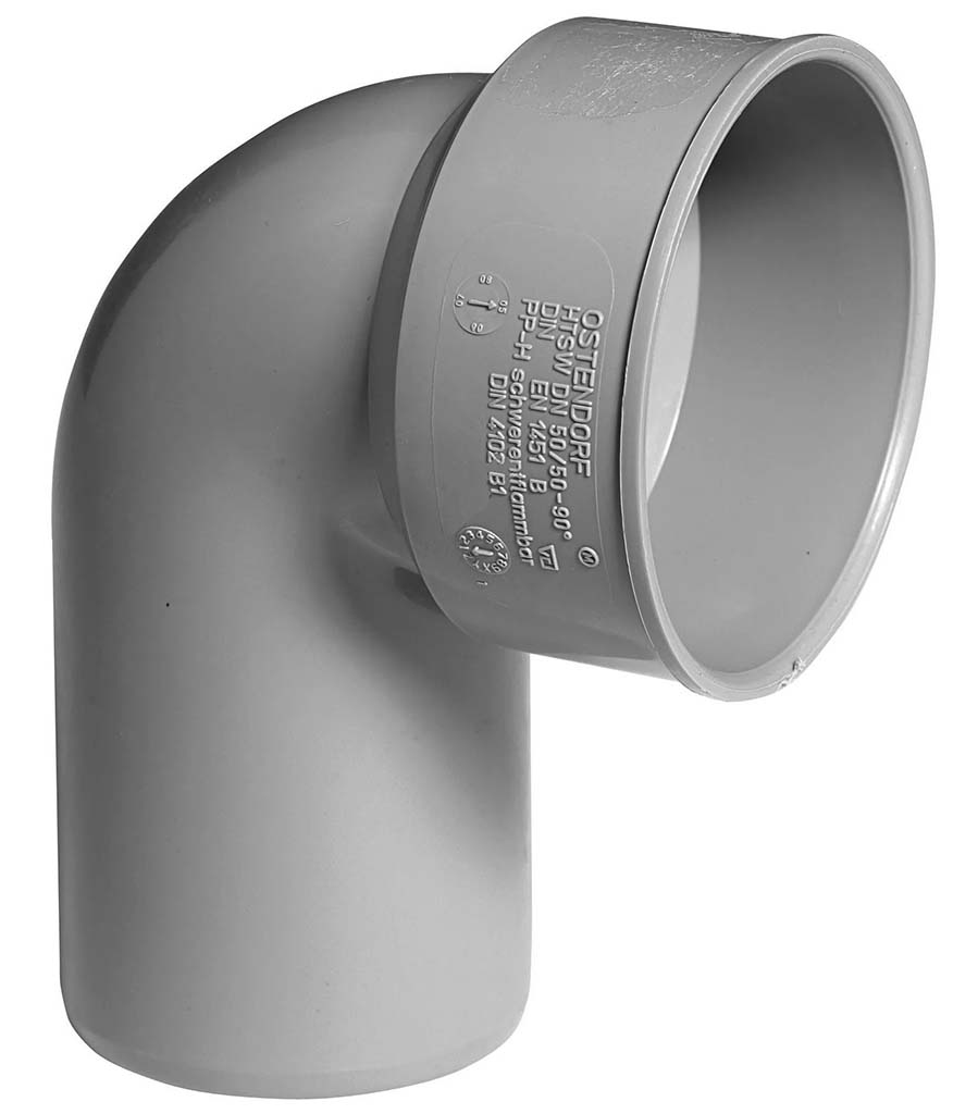 OSMA HTSW pripojovacie koleno 90° (sifónové) DN 50/40