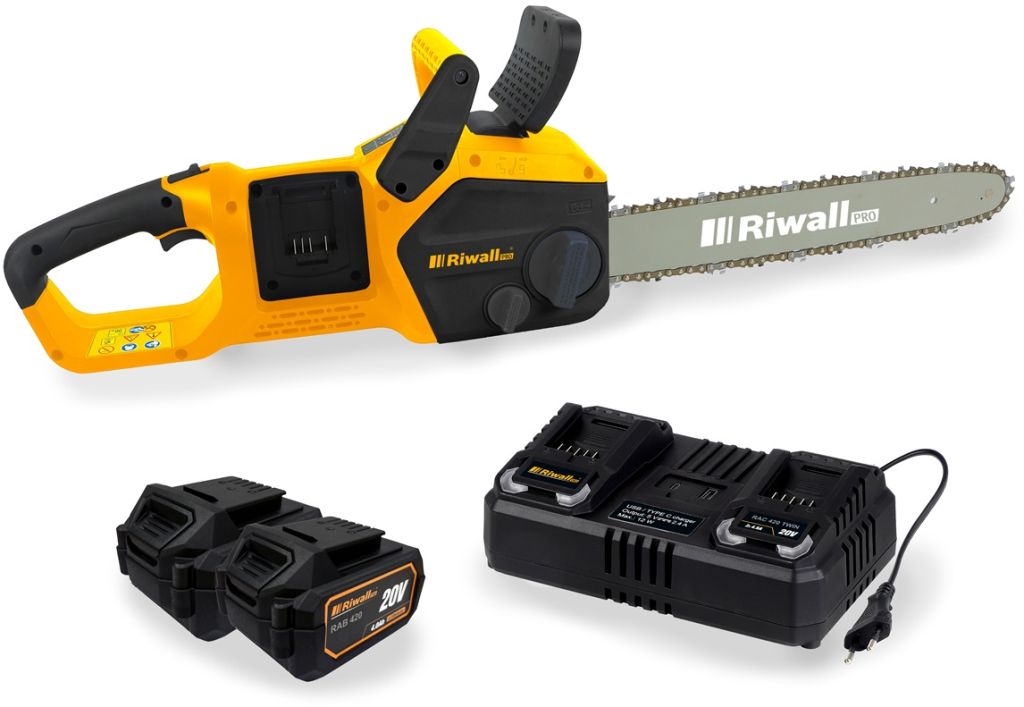 Riwall PRO RACS 4020i SET aku reťazová píla 40 V +batéria AC42F2601020B