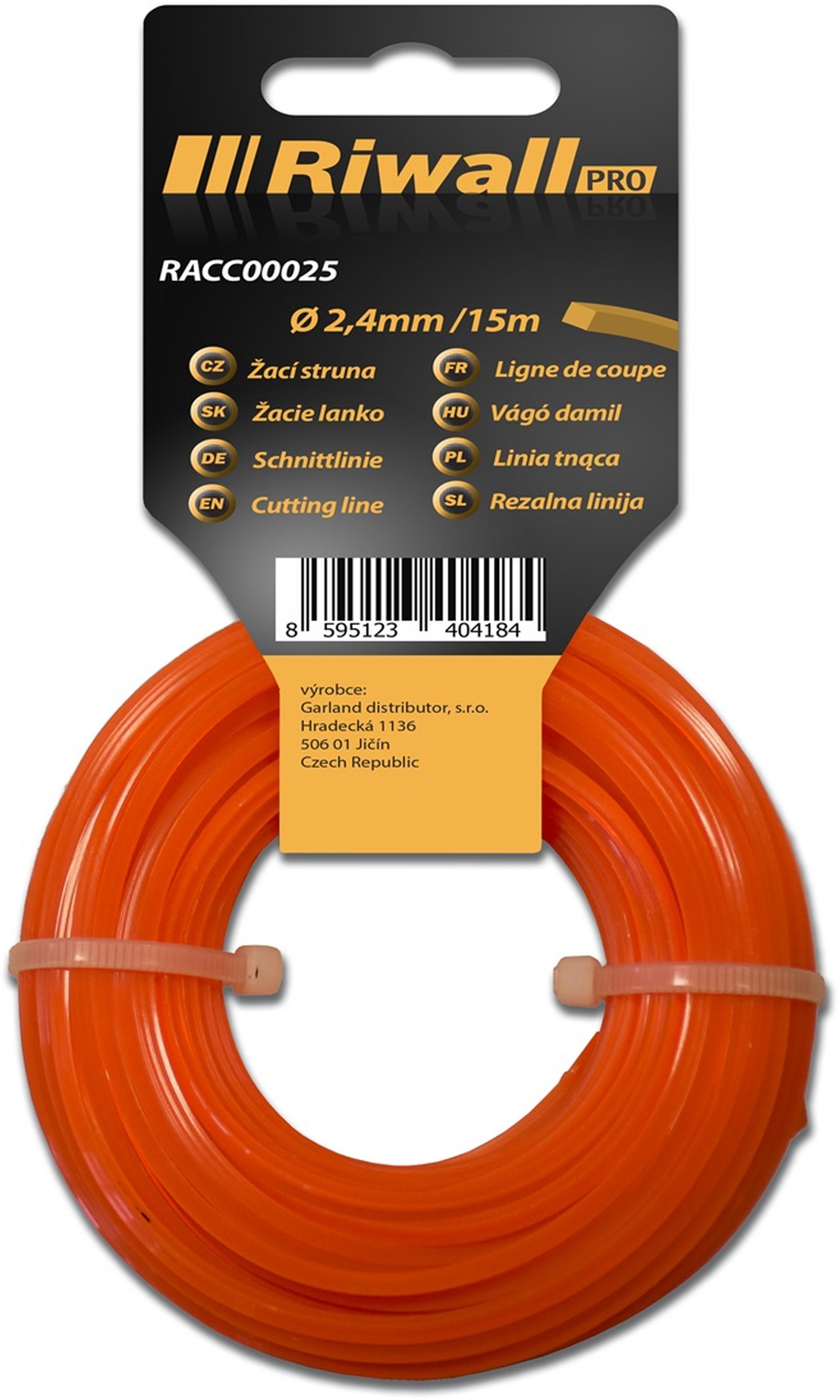 Riwall PRO Žacie lanko pr. 2mm, dĺžka 15m, štvorcový prierez RACC00024