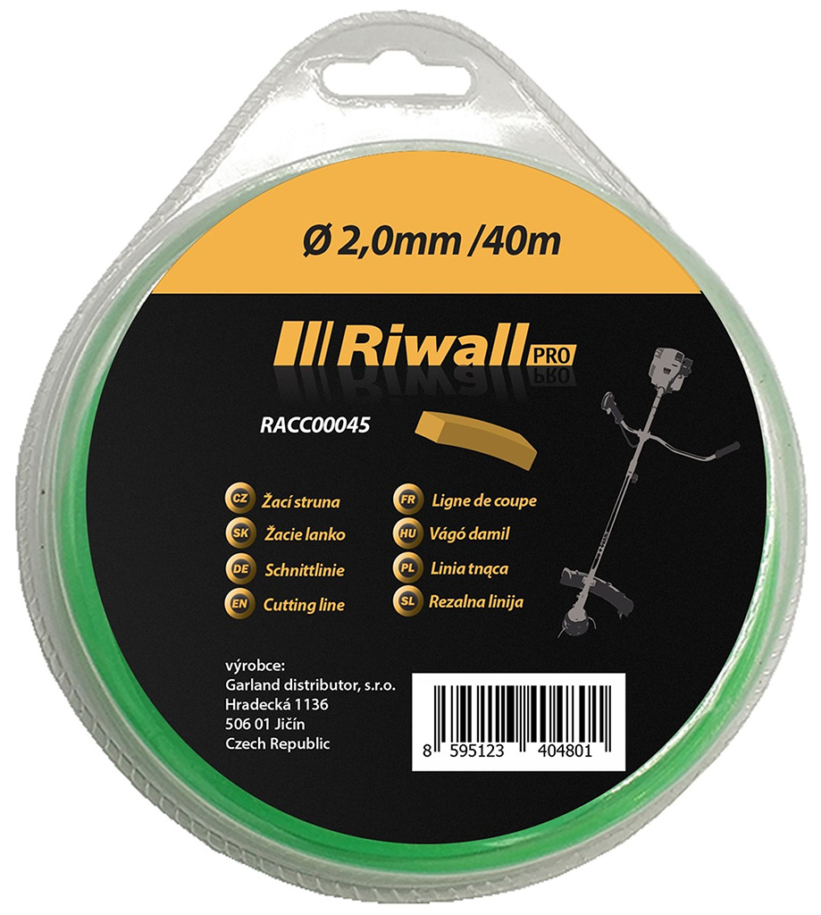 Riwall PRO Žacie lanko pr. 2mm, dĺžka 40m, štvorcový prierez RACC00045