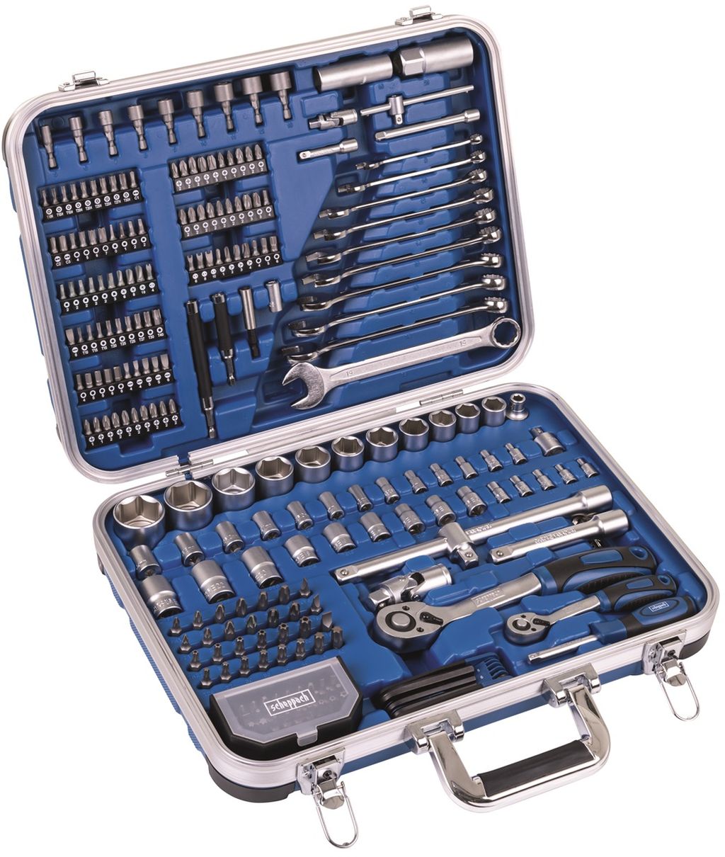 SCHEPPACH TB 235 - hliníkový kufor s náradím, 233 dielov 5909320900