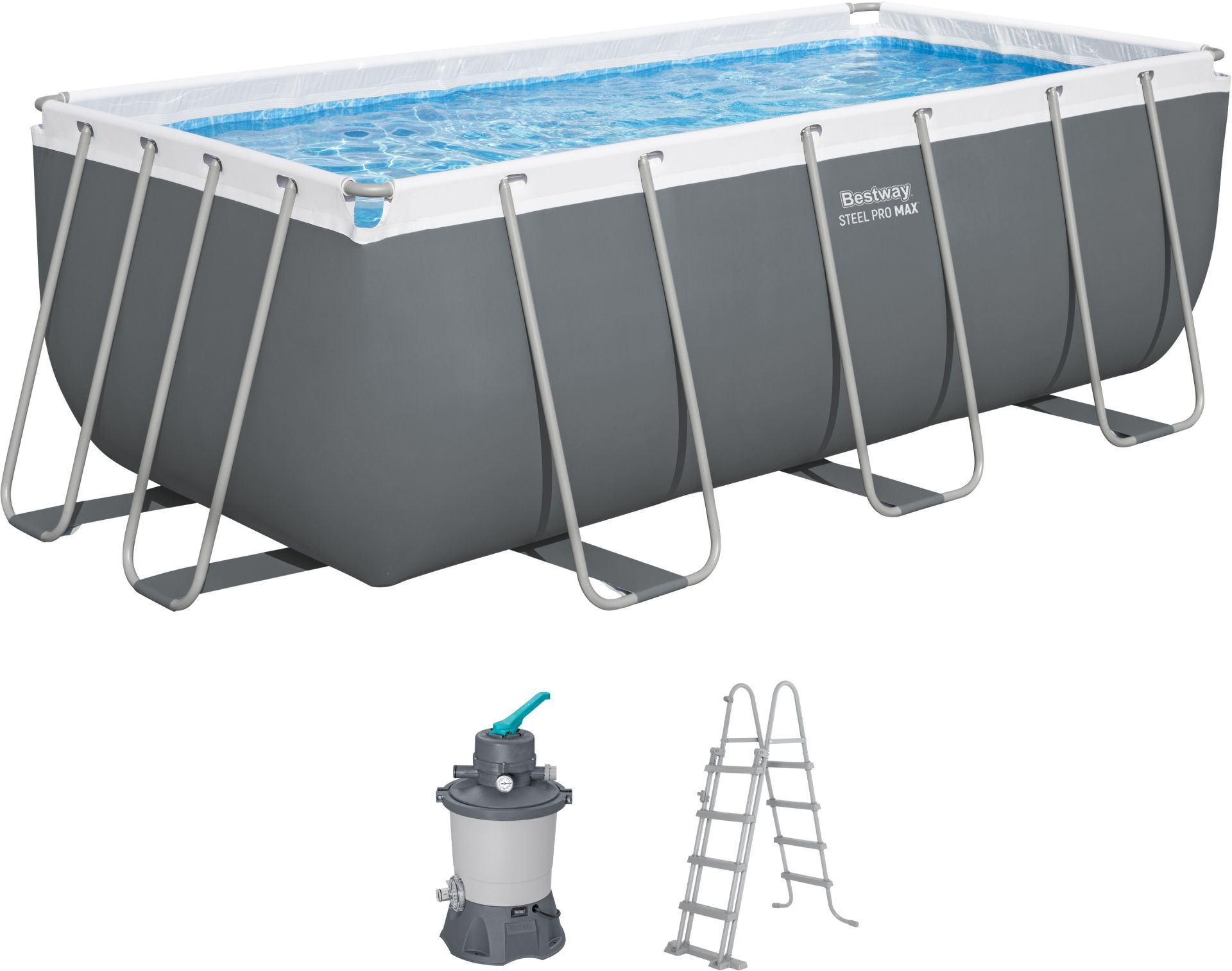 BESTWAY Steel Pro Max Bazénový set 412 x 201 x 122 cm, piesková filtrácia 56457