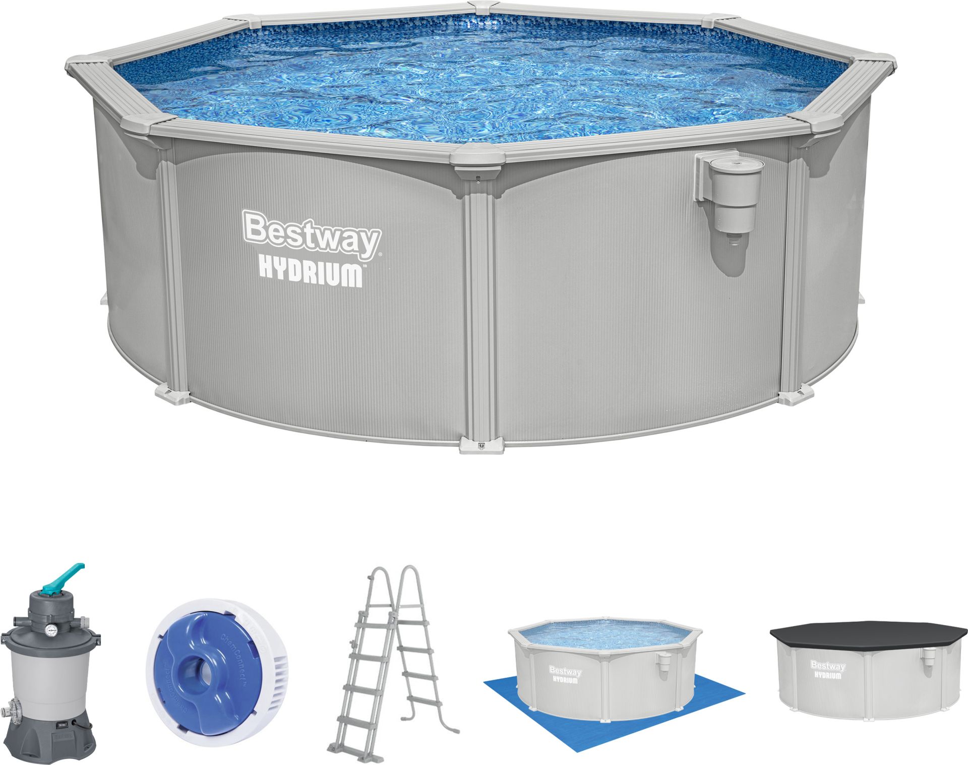 BESTWAY Hydrium Bazénový set 360 x 120 cm, piesková filtrácia 56574