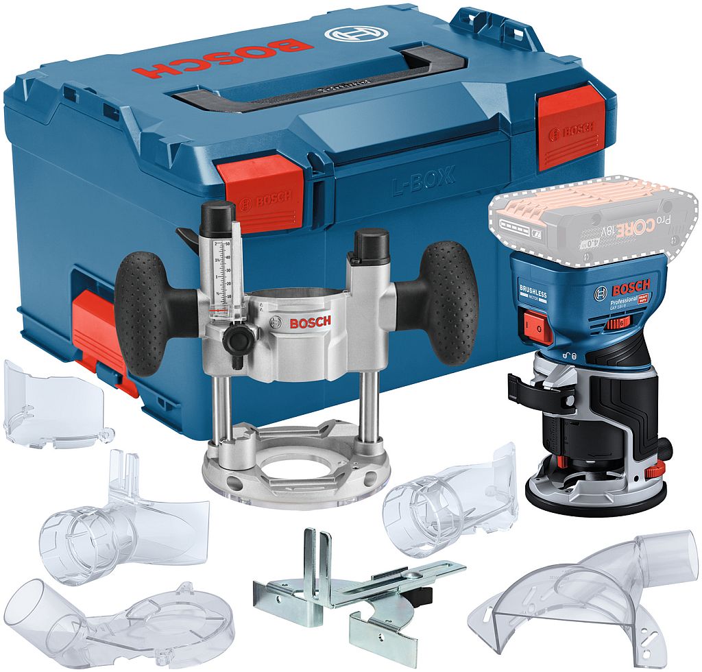 BOSCH GKF 18V-8 PROFESSIONAL Akumulátorová hranová fréza, L-BOXX 238 06016C2003